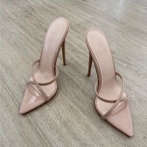 Femme LA Nude Tan Strappy Heels - NEVER WORN